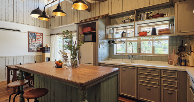 海外風キッチン　写真